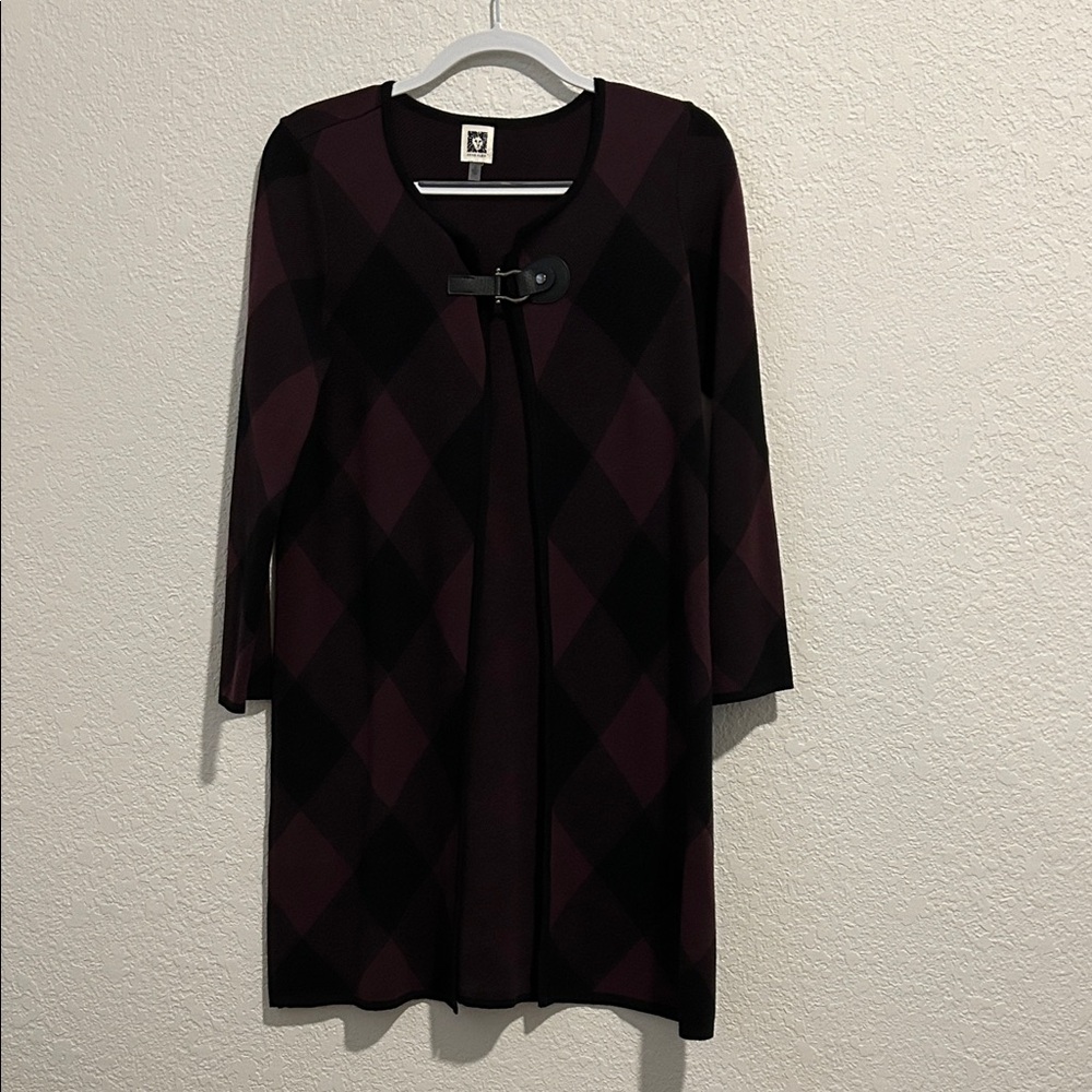 Anne Klein Open front long cardigan
